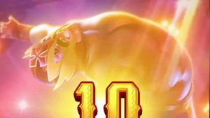 Tampilan visual arena gulat dalam slot Reel Royale Showdown